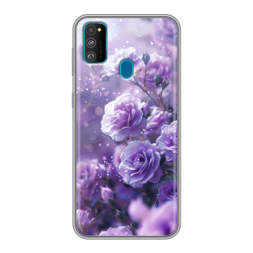 Силиконовый чехол на Samsung Galaxy M30s с принтом Розы цветы Силиконовый чехол на Samsung Galaxy M30s с принтом Розы цветы