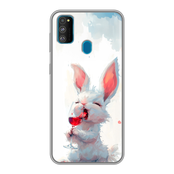 Силиконовый чехол на Samsung Galaxy M30s с принтом кролик зайчик Силиконовый чехол на Samsung Galaxy M30s с принтом кролик зайчик