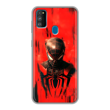 Силиконовый чехол на Samsung Galaxy M30s с принтом человек паук spiderman Силиконовый чехол на Samsung Galaxy M30s с принтом человек паук spiderman
