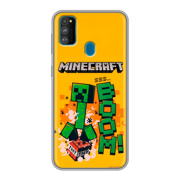 Силиконовый чехол на Samsung Galaxy M30s с принтом Майнкрафт Minecraft Силиконовый чехол на Samsung Galaxy M30s с принтом Майнкрафт Minecraft