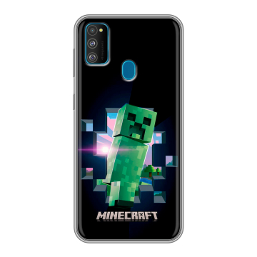 Силиконовый чехол на Samsung Galaxy M30s с принтом Майнкрафт Minecraft Силиконовый чехол на Samsung Galaxy M30s с принтом Майнкрафт Minecraft