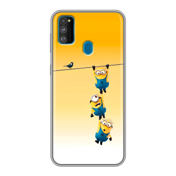 Силиконовый чехол на Samsung Galaxy M30s с принтом Миньоны Силиконовый чехол на Samsung Galaxy M30s с принтом Миньоны