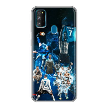 Силиконовый чехол на Samsung Galaxy M30s с принтом Реал Роналдо Силиконовый чехол на Samsung Galaxy M30s с принтом Реал Роналдо
