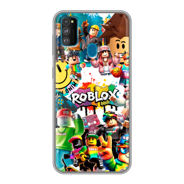 Силиконовый чехол на Samsung Galaxy M30s с принтом Roblox Роблокс Силиконовый чехол на Samsung Galaxy M30s с принтом Roblox Роблокс