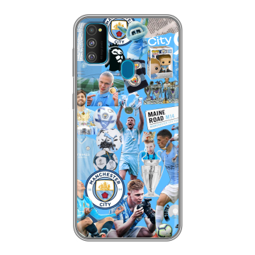 Силиконовый чехол на Samsung Galaxy M30s с принтом Man City Манчестер Сити Силиконовый чехол на Samsung Galaxy M30s с принтом Man City Манчестер Сити