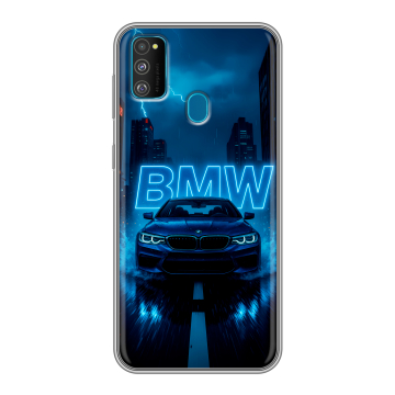 Силиконовый чехол на Samsung Galaxy M30s с принтом BMW БМВ Силиконовый чехол на Samsung Galaxy M30s с принтом BMW БМВ