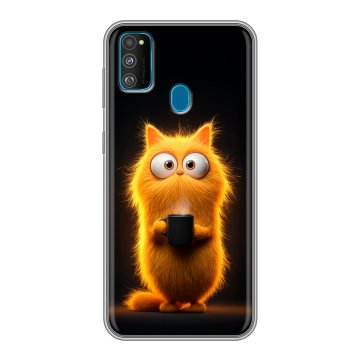 Силиконовый чехол на Samsung Galaxy M30s с принтом Смешной кот Силиконовый чехол на Samsung Galaxy M30s с принтом Смешной кот