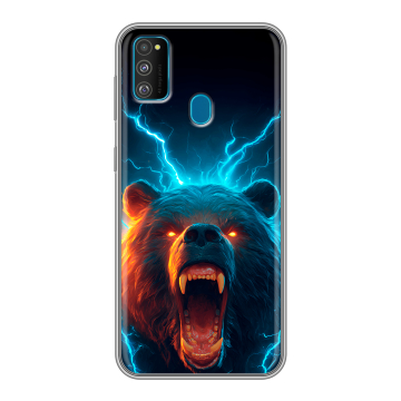 Силиконовый чехол на Samsung Galaxy M30s с принтом Медведь Силиконовый чехол на Samsung Galaxy M30s с принтом Медведь