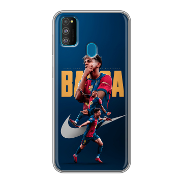 Силиконовый чехол на Samsung Galaxy M30s с принтом Барселона Barca Yamal Силиконовый чехол на Samsung Galaxy M30s с принтом Барселона Barca Yamal
