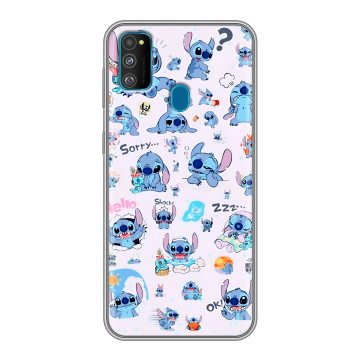 Силиконовый чехол на Samsung Galaxy M30s с принтом Лило и Стич Силиконовый чехол на Samsung Galaxy M30s с принтом Лило и Стич