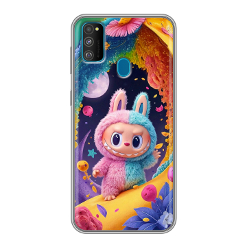 Силиконовый чехол на Samsung Galaxy M30s с принтом Labubu Лабубу Силиконовый чехол на Samsung Galaxy M30s с принтом Labubu Лабубу