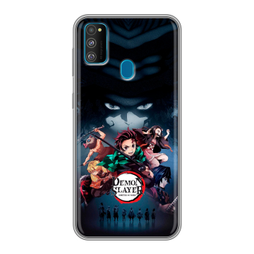 Силиконовый чехол на Samsung Galaxy M30s с принтом Demon Slayer Клинок рассекающий демонов Силиконовый чехол на Samsung Galaxy M30s с принтом Demon Slayer Клинок рассекающий демонов