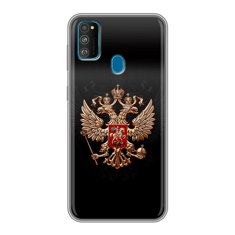 Силиконовый чехол на Samsung Galaxy M30s с принтом Герб России Силиконовый чехол на Samsung Galaxy M30s с принтом Герб России