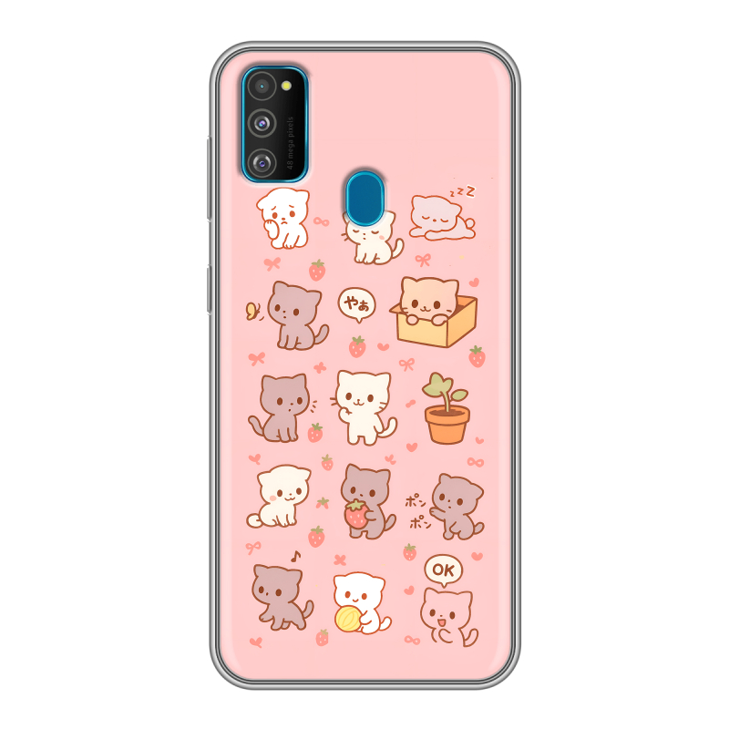 Силиконовый чехол на Samsung Galaxy M30s с принтом Hello Kitty Хелоу Кити Силиконовый чехол на Samsung Galaxy M30s с принтом Hello Kitty Хелоу Кити