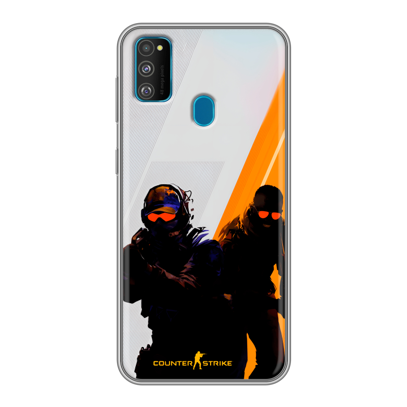 Силиконовый противоударный чехол на Samsung Galaxy M30s с принтом Контер страйк Counter strike Силиконовый противоударный чехол на Samsung Galaxy M30s с принтом Контер страйк Counter strike