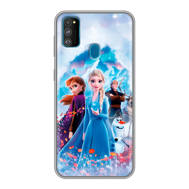 Силиконовый чехол на Samsung Galaxy M30s с принтом Холодное сердце Frozen Силиконовый чехол на Samsung Galaxy M30s с принтом Холодное сердце Frozen