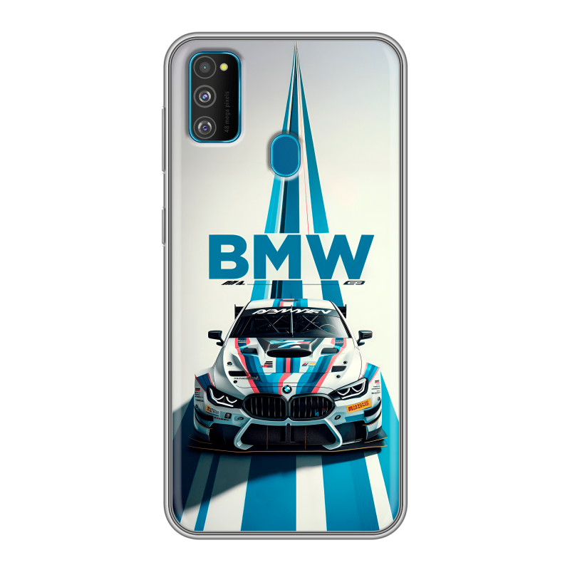 Силиконовый чехол на Samsung Galaxy M30s с принтом БМВ BMW Силиконовый чехол на Samsung Galaxy M30s с принтом БМВ BMW