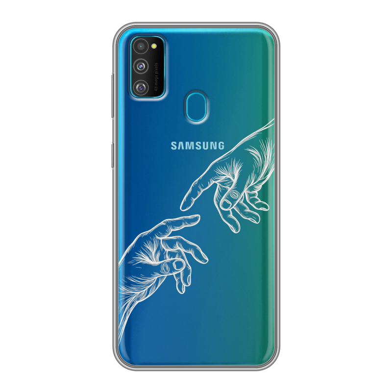 Силиконовый чехол на Samsung Galaxy M30s с принтом Сотворение мира Силиконовый чехол на Samsung Galaxy M30s с принтом Сотворение мира