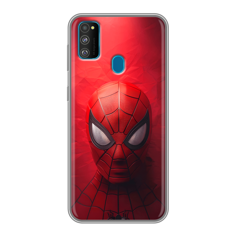 Силиконовый противоударный чехол на Samsung Galaxy M30s с принтом Spiderman Человек паук Силиконовый противоударный чехол на Samsung Galaxy M30s с принтом Spiderman Человек паук