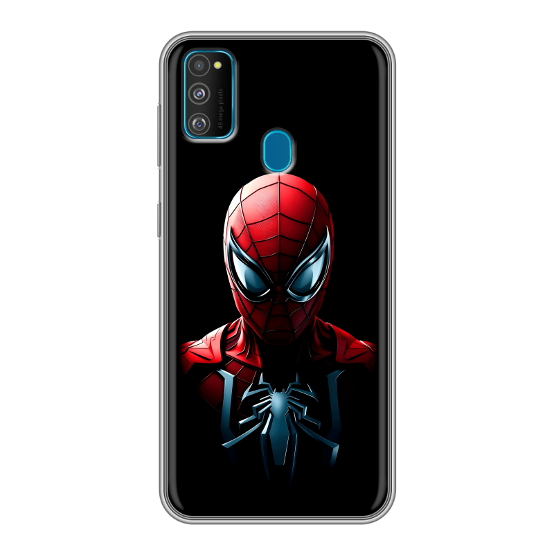 Силиконовый чехол на Samsung Galaxy M30s с принтом Spiderman Человек паук Силиконовый чехол на Samsung Galaxy M30s с принтом Spiderman Человек паук