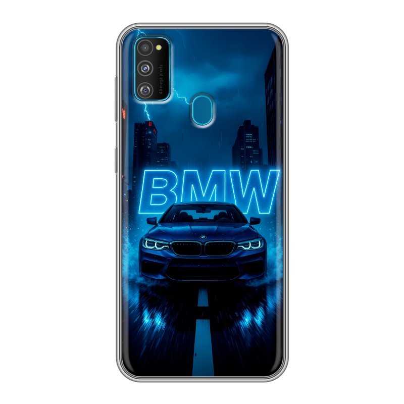 Силиконовый чехол на Samsung Galaxy M30s с принтом BMW БМВ Силиконовый чехол на Samsung Galaxy M30s с принтом BMW БМВ