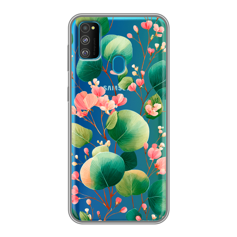 Силиконовый противоударный чехол на Samsung Galaxy M30s с принтом женский Силиконовый противоударный чехол на Samsung Galaxy M30s с принтом женский