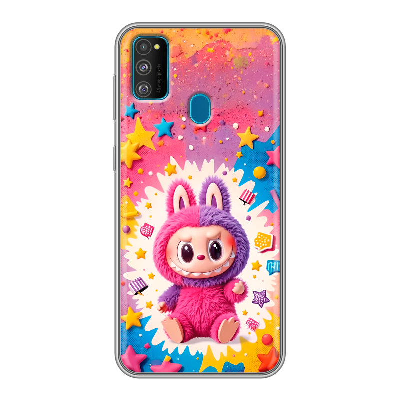 Силиконовый чехол на Samsung Galaxy M30s с принтом Labubu Лабубу Силиконовый чехол на Samsung Galaxy M30s с принтом Labubu Лабубу
