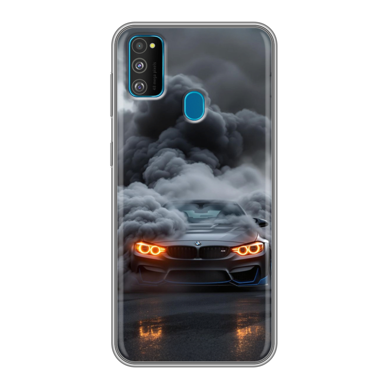 Силиконовый чехол на Samsung Galaxy M30s с принтом BMW БМВ Силиконовый чехол на Samsung Galaxy M30s с принтом BMW БМВ