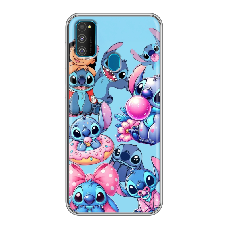 Силиконовый чехол на Samsung Galaxy M30s с принтом Лило и Стич Силиконовый чехол на Samsung Galaxy M30s с принтом Лило и Стич