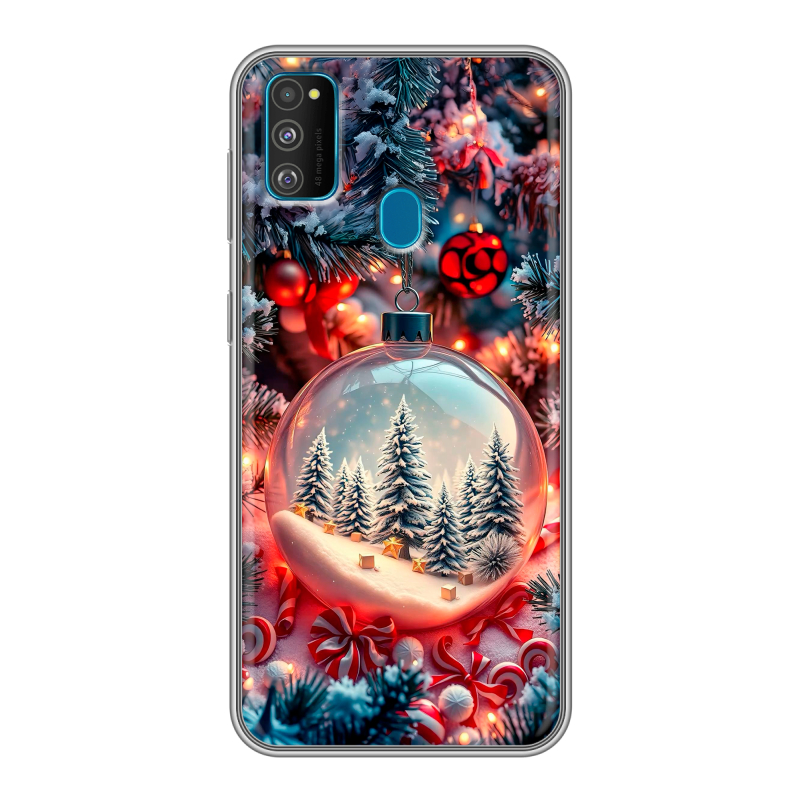 Силиконовый чехол на Samsung Galaxy M30s с принтом Новый год Силиконовый чехол на Samsung Galaxy M30s с принтом Новый год