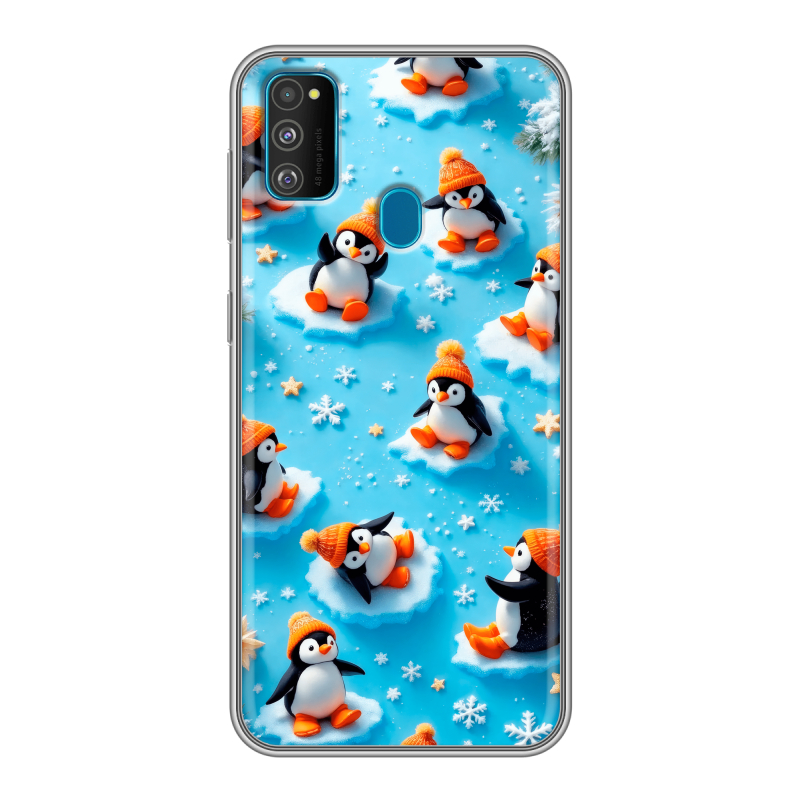 Силиконовый чехол на Samsung Galaxy M30s с принтом Новый год Силиконовый чехол на Samsung Galaxy M30s с принтом Новый год