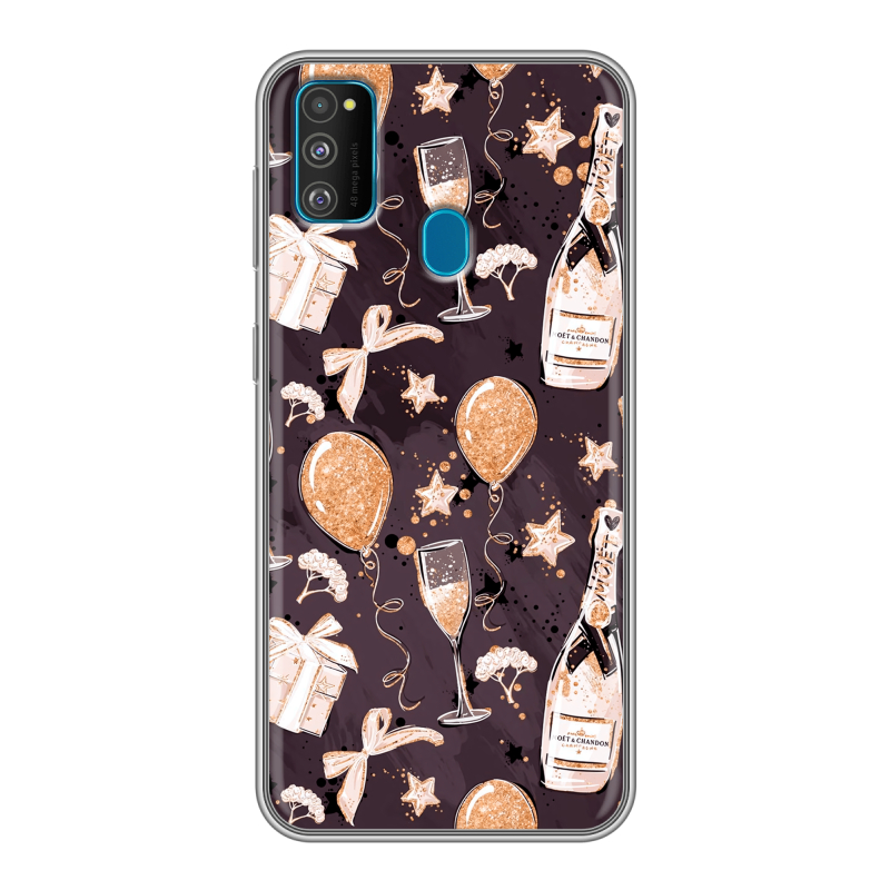 Силиконовый чехол на Samsung Galaxy M30s с принтом Новый год Силиконовый чехол на Samsung Galaxy M30s с принтом Новый год