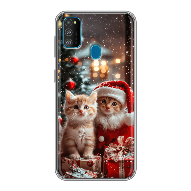Силиконовый чехол на Samsung Galaxy M30s с принтом Новый год Силиконовый чехол на Samsung Galaxy M30s с принтом Новый год