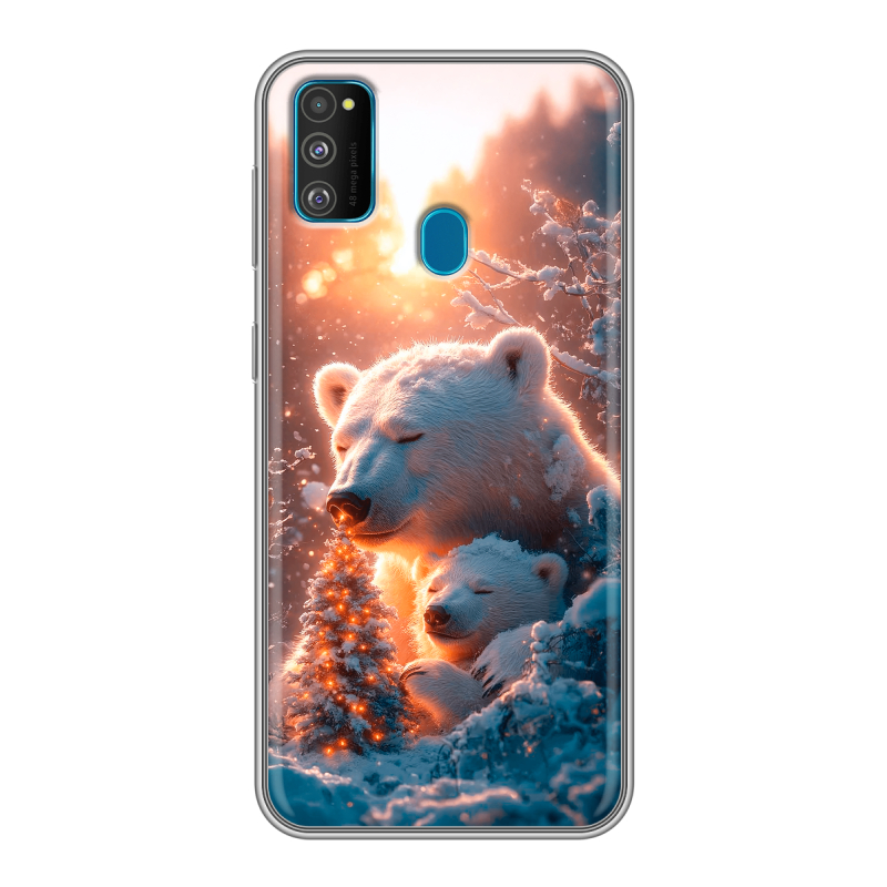 Силиконовый чехол на Samsung Galaxy M30s с принтом Новый год Силиконовый чехол на Samsung Galaxy M30s с принтом Новый год