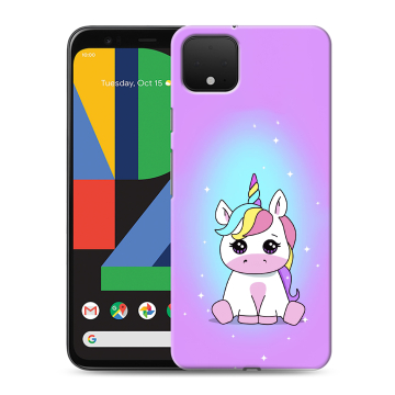 Силиконовый чехол на Google Pixel 4 XL с принтом Единорог