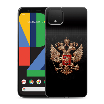 Силиконовый чехол на Google Pixel 4 XL с принтом Герб России