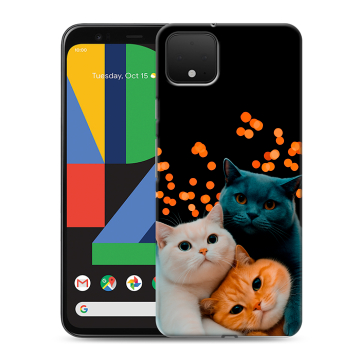 Силиконовый чехол на Google Pixel 4 XL с принтом Кошки