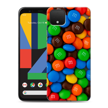 Силиконовый чехол на Google Pixel 4 XL с принтом Конфеты