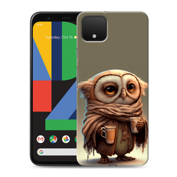 Силиконовый чехол на Google Pixel 4 XL с принтом Сова
