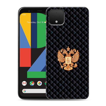 Силиконовый чехол на Google Pixel 4 XL с принтом Герб России принт