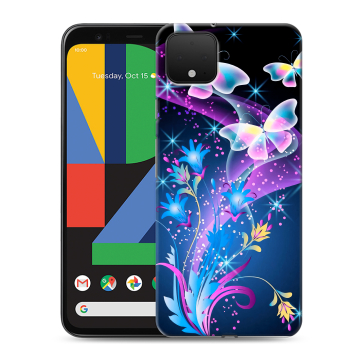 Силиконовый чехол на Google Pixel 4 XL с принтом Бабочки