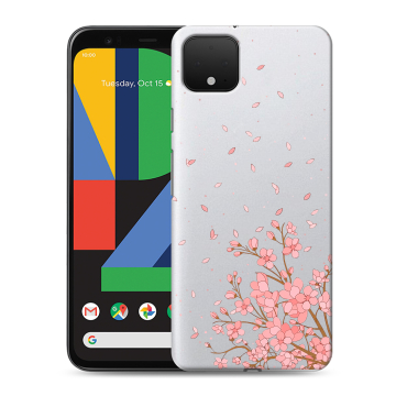 Силиконовый чехол на Google Pixel 4 XL с принтом Ветка сакуры Силиконовый чехол на Google Pixel 4 XL с принтом Ветка сакуры