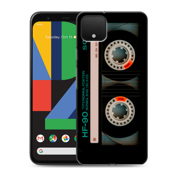 Силиконовый чехол на Google Pixel 4 XL с принтом Кассета