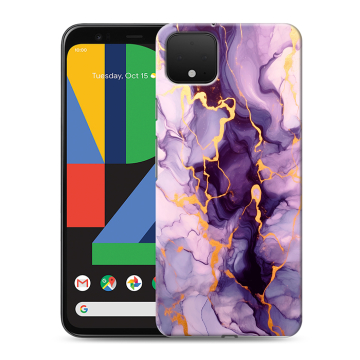 Силиконовый чехол на Google Pixel 4 XL с принтом Мрамор