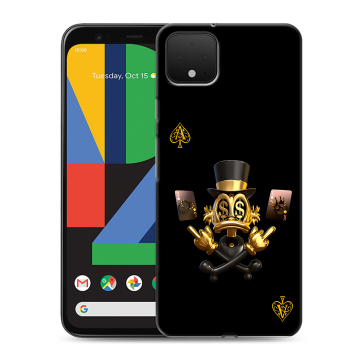 Силиконовый чехол на Google Pixel 4 XL с принтом Золотой скрудж макдак Силиконовый чехол на Google Pixel 4 XL с принтом Золотой скрудж макдак