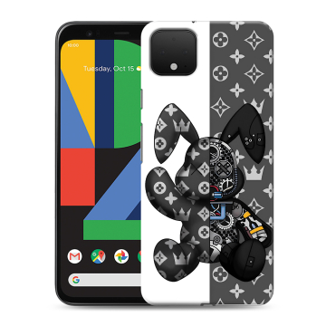 Силиконовый чехол на Google Pixel 4 XL с принтом Луи робот