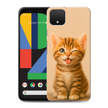 Силиконовый чехол на Google Pixel 4 XL с принтом котенок Силиконовый чехол на Google Pixel 4 XL с принтом котенок