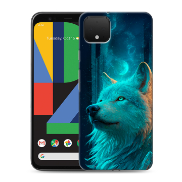 Силиконовый чехол на Google Pixel 4 XL с принтом бабочки саккура