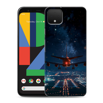 Силиконовый чехол на Google Pixel 4 XL с принтом самолет Силиконовый чехол на Google Pixel 4 XL с принтом самолет