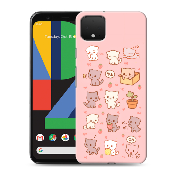 Силиконовый чехол на Google Pixel 4 XL с принтом Hello Kitty Хелоу Кити